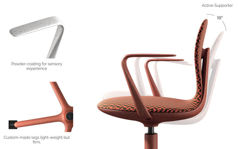 Stripe Designer Multi-Purpose Chair